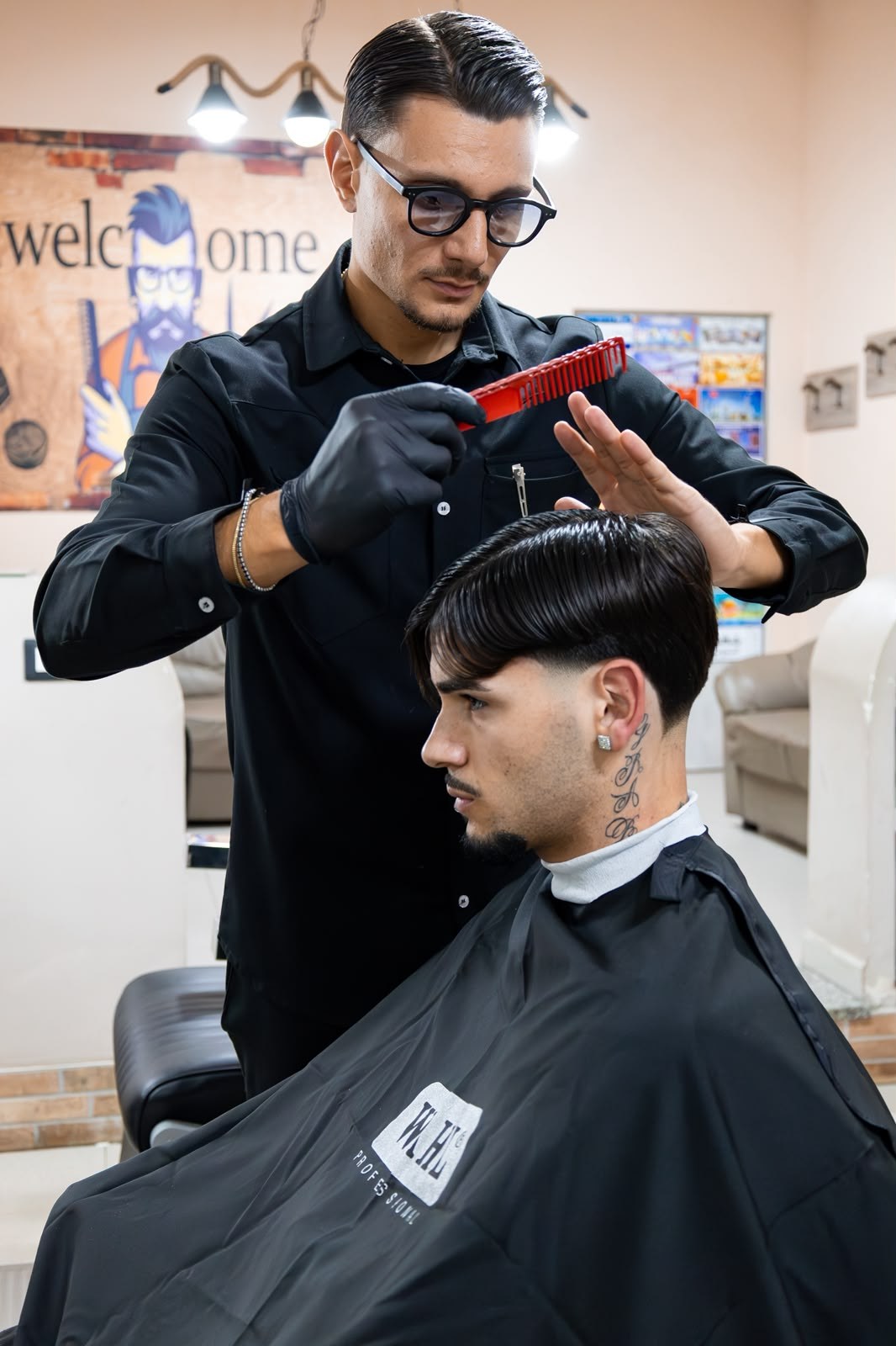 Styling dei capelli eseguito dal parrucchiere a Vibo Valentia